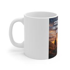 Motivational Mug - "Stop Waiting for Things to Happen, Go Out & Make Them Happen" Inspirational Coffee Cup