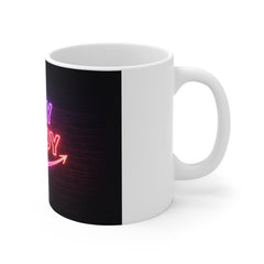 Stay Ready Neon Mug — Motivational 11oz Coffee Cup
