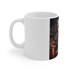 Built to Win Car Mug — Motivational Muscle Car Coffee Cup ("Built to Win" Text)