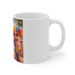 Party Friends Photo Mug – Funny Tropical Celebration Coffee Cup