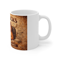 Work Sucks But I Need The Money Mug — Funny Office Cat Coffee Cup