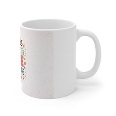 Coffee Is My Love Language Mug — Cute Heart & Coffee Beans Ceramic 11oz