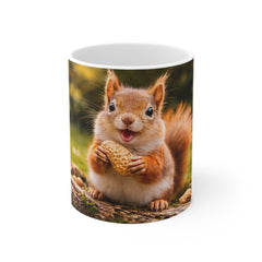 Funny Squirrel 11oz White Mug