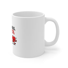 Motivational Mug — "Chase Goals, Not People" Coffee Cup