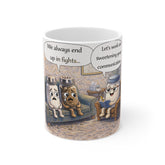 Salt and Pepper Couples Therapy Mug — Funny Relationship Coffee Cup (We Always End Up in Fights)
