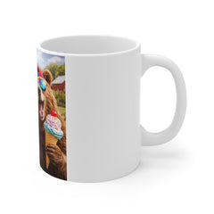 Summer Party Bear Mug — Funny Tropical Bears Coffee Cup