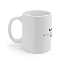 Progress Not Perfection Mug — Motivational Coffee Cup for Productivity & Growth
