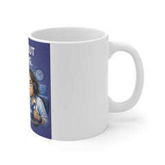 Muted But Judging Mug — Funny Work-From-Home Coffee Cup for Remote Workers