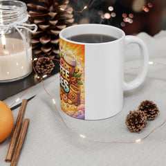 Coffee Vibes Mug — Cute Kawaii Coffee & Pastries 11oz Ceramic Mug