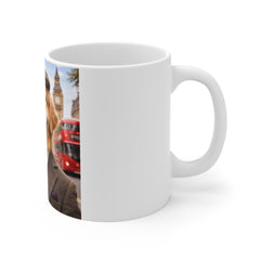 British Gentleman Dog Mug — Cute Golden Retriever in Suit Tea Time 11oz