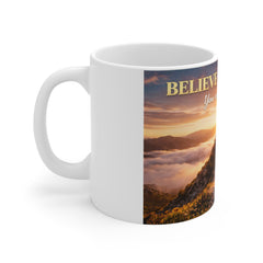 Believe In Yourself 11oz Inspirational Mug — "You Can Do Anything" Motivational Coffee Cup