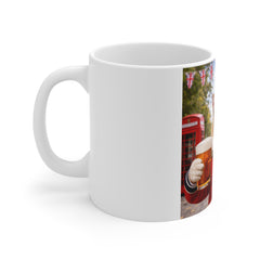 British Guard Cat Mug — Funny Union Jack Pub Cat 11oz Coffee Cup