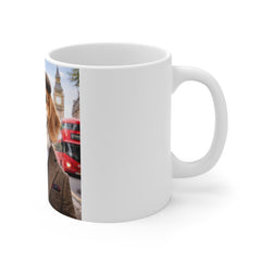 English Beagle with Chips Mug — Funny British Dog Coffee Cup