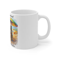 Seasoning's Greetings Mug — "You're the Salt to My Pepper" Beach Couple Coffee Cup