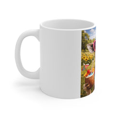 Giraffe Summer Party Mug — Funny Tropical Cocktail Animal Coffee Cup