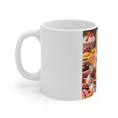 Cute Funny Kitten 11oz White Mug