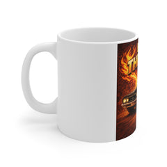 Full Throttle Muscle Car Mug – 11oz Racing Coffee Cup