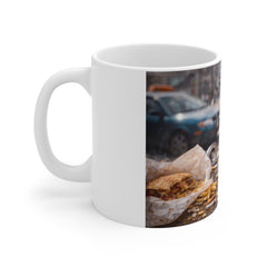 Coffee Pigeon Mug — Funny Urban Bird with Sunglasses, Cigarette & Coffee 11oz