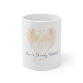Angel Wings Mug — "You Are Divinely Protected" Inspirational Coffee Cup