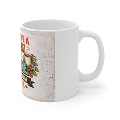 Coffee Mug - "I Don't Have a Problem With Caffeine, I Have a Problem Without It" Funny Ceramic Coffee Cup