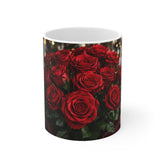 Red roses 11oz White Mug