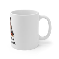 11oz Mug — Funny Drunk Possum "Let's Eat Trash and Get Hit by a Car" Coffee Cup