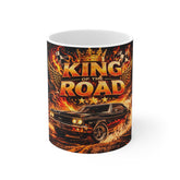 King of the Road Car Mug — Vintage Muscle Car Coffee Cup