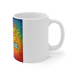 Motivational Coffee Mug - "One Day or Day One, You Decide" Colorful Inspirational 11oz Ceramic