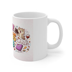 Daily Chaos Club Mug — Cute Sloth Coffee Morning Humour Gift