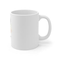 Effortless Floral Portrait Mug — Inspirational Feminine Coffee Cup