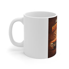 All I Need Is Horsepower Coffee Mug — Classic Muscle Car Racing Gift