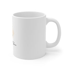 Inspirational Candle Mug — "Let Your Light Shine" Floral Coffee Cup