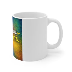 Small Actions, Big Results Mug — Motivational 11oz Coffee Cup