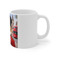British Guard Cat Mug — Funny Union Jack Pub Cat 11oz Coffee Cup