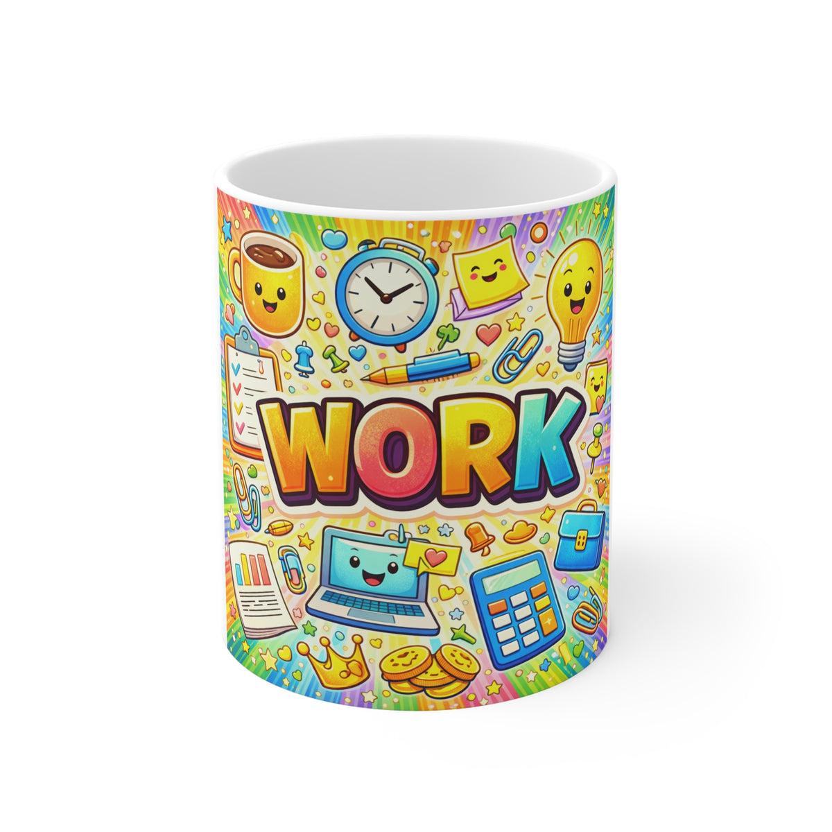 Work 11oz White Mug