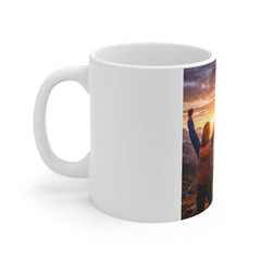 Motivational Adventure Mug — "Turn Your Pain Into Power" Inspirational Coffee Cup