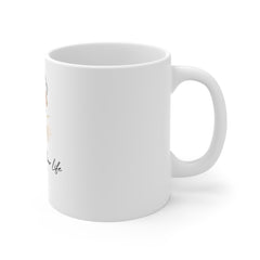 Mug — Romanticize Your Life Floral Portrait Coffee Cup