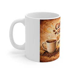 Coffee & Friends Mug — "Coffee & Friends Make the Perfect Blend" Ceramic Coffee Cup