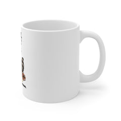 I'm Fine (This Is Fine) Raccoon Coffee Mug — Send Coffee & Good Decisions, Funny Morning Gift