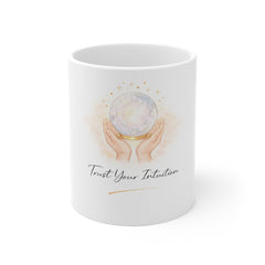 Trust Your Intuition Mug — Crystal Ball Spiritual Coffee Cup