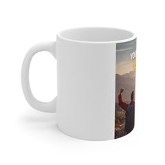 Motivational Photo Mug - "Your Only Limit Is You" Inspirational Coffee Cup for Hikers & Goal-Getters