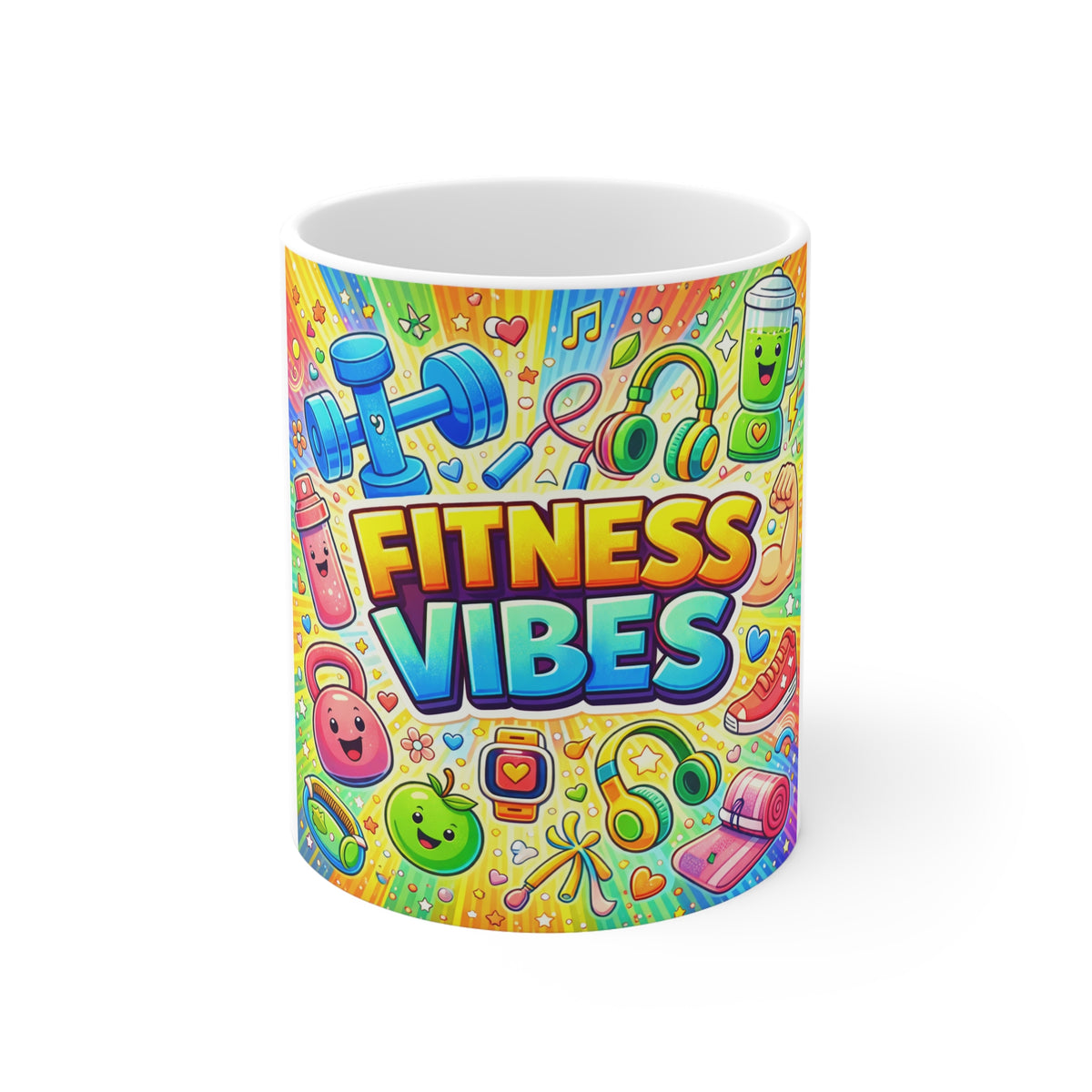 Fitness Vibes 11oz White Mug