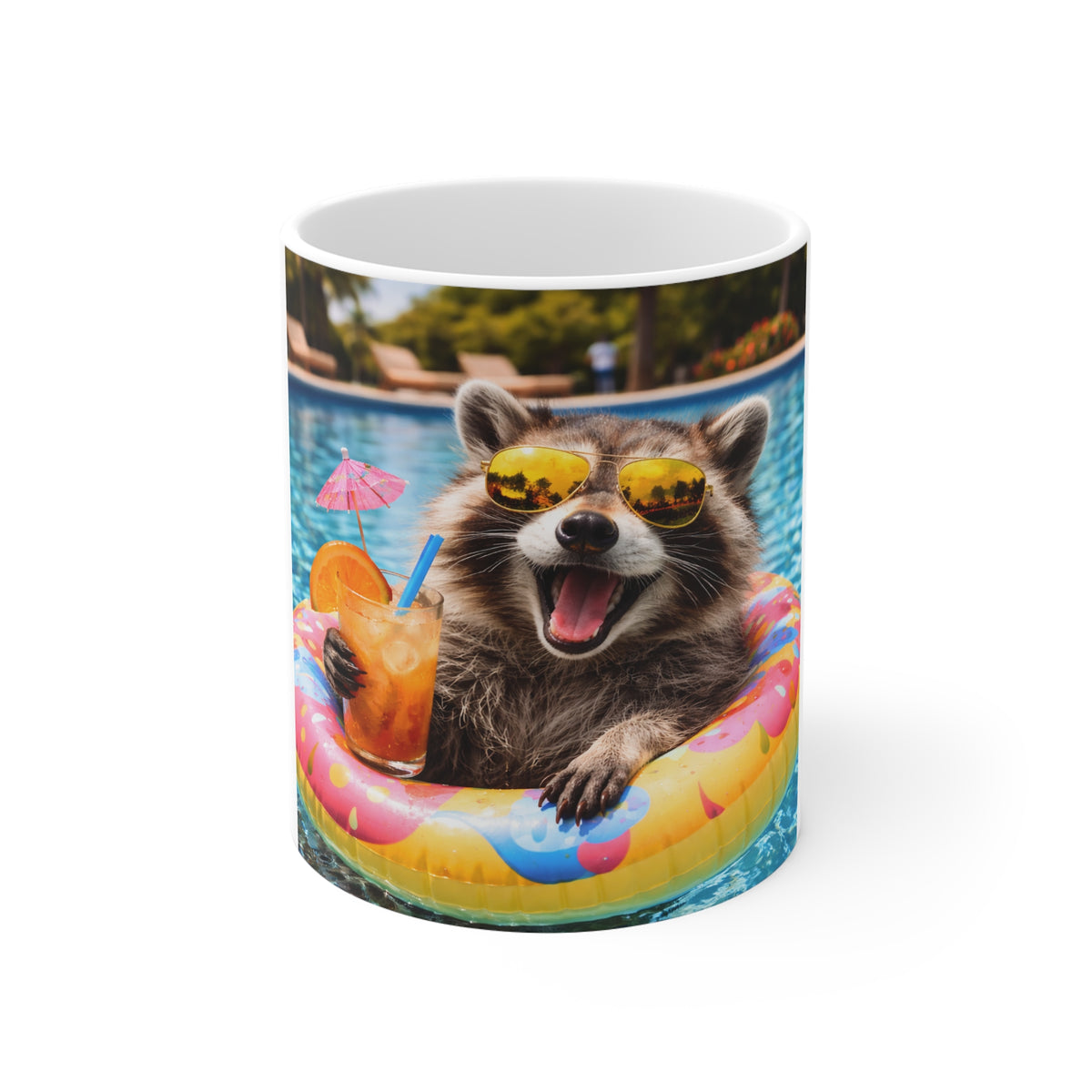 Funny racoon 11oz White Mug