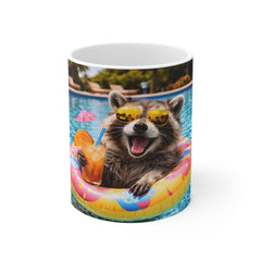 Funny racoon 11oz White Mug
