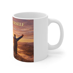 Believe In Yourself Inspirational Coffee Mug — "Anything Is Possible" Sunrise Motivational Gift