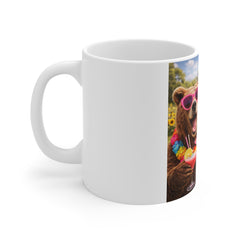 Summer Party Bear Mug — Funny Tropical Bears Coffee Cup