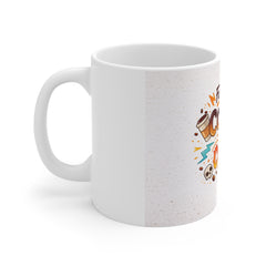 Fueled by Coffee & Chaos Mug — Funny Gift for Coffee Lovers