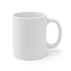 Soft Life Coffee Mug — Minimalist Hands Holding Cup Design