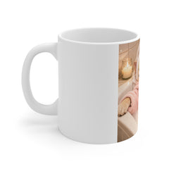 Relaxing Spa Dog Mug — “Me Time In Progress” 11oz Coffee Cup