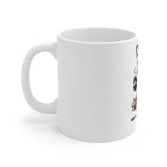 I'm Fine (This Is Fine) Raccoon Coffee Mug — Send Coffee & Good Decisions, Funny Morning Gift